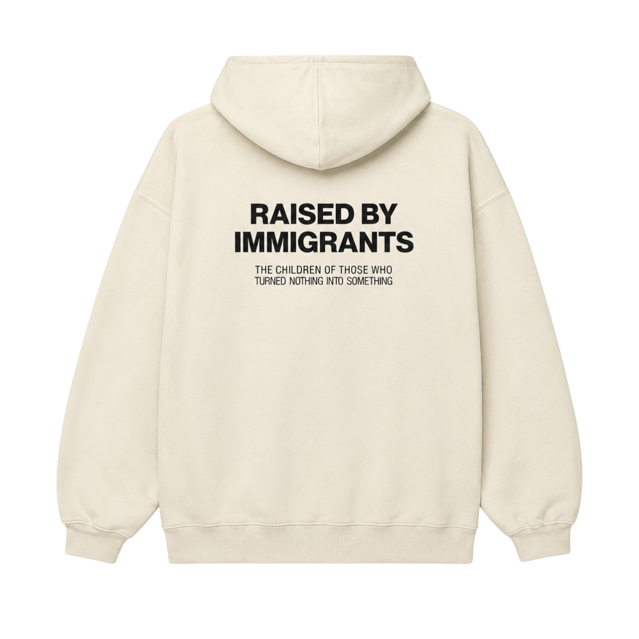 Raised By Immigrants Graphic Printed Hoodie For Women