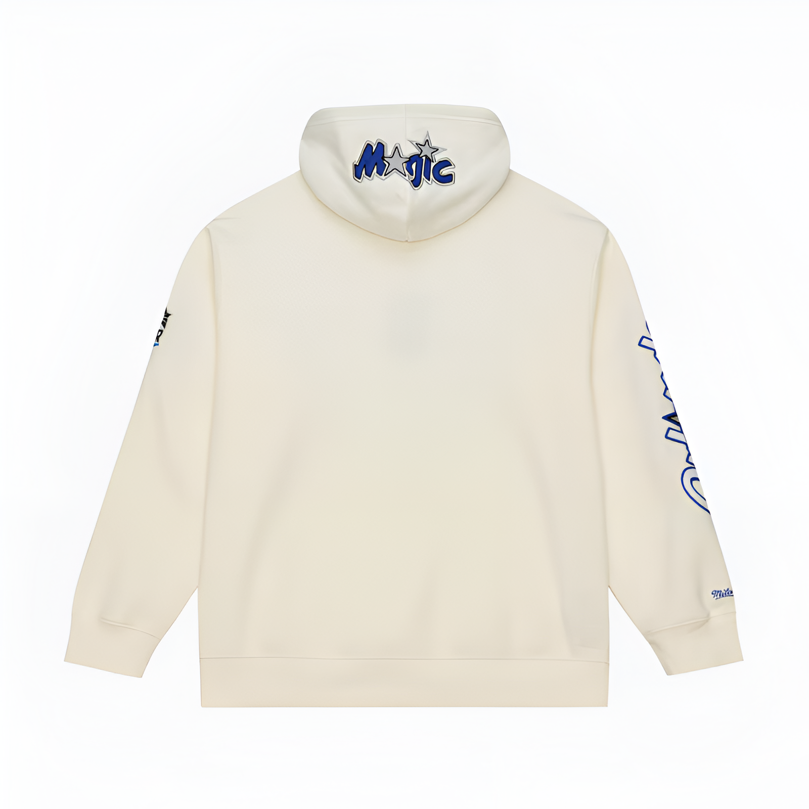 Men's Orlando Magic Mitchell & Ness Cream Hardwood Classics Chainstitch Premium Fleece Hoodie