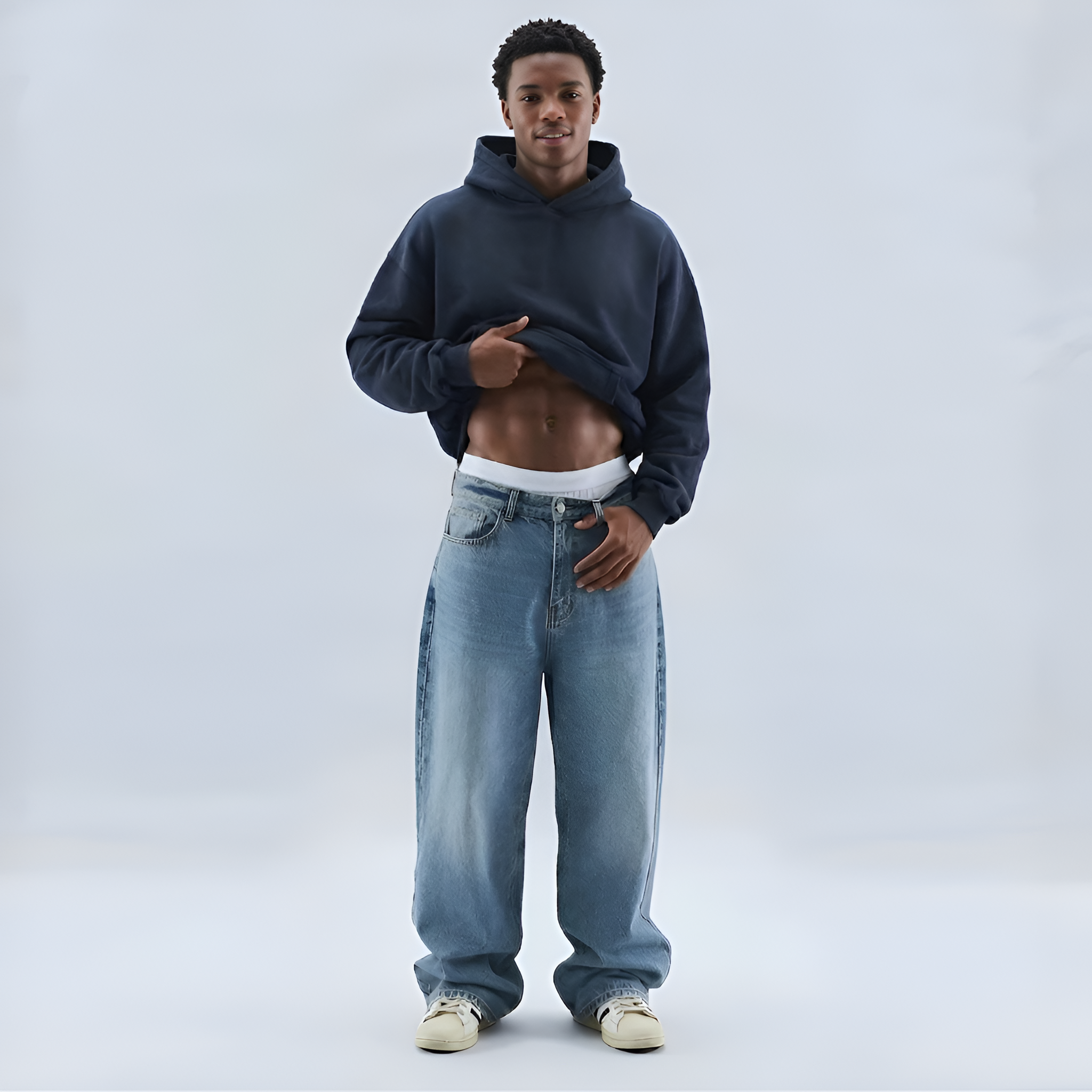 Letter Graphic Hooded Sweatshirt For Men