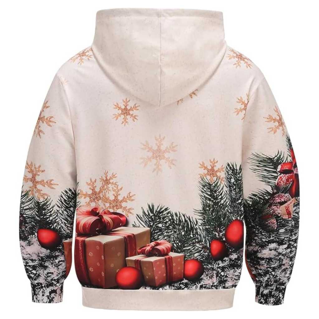 Christmas All Over Print 3D Pullover Hoodie With Pocket