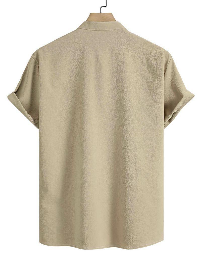 Stand Collar Short Sleeves Shirt And Shorts Set-My 3D Hoodie