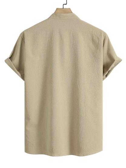 Stand Collar Short Sleeves Shirt And Shorts Set-My 3D Hoodie