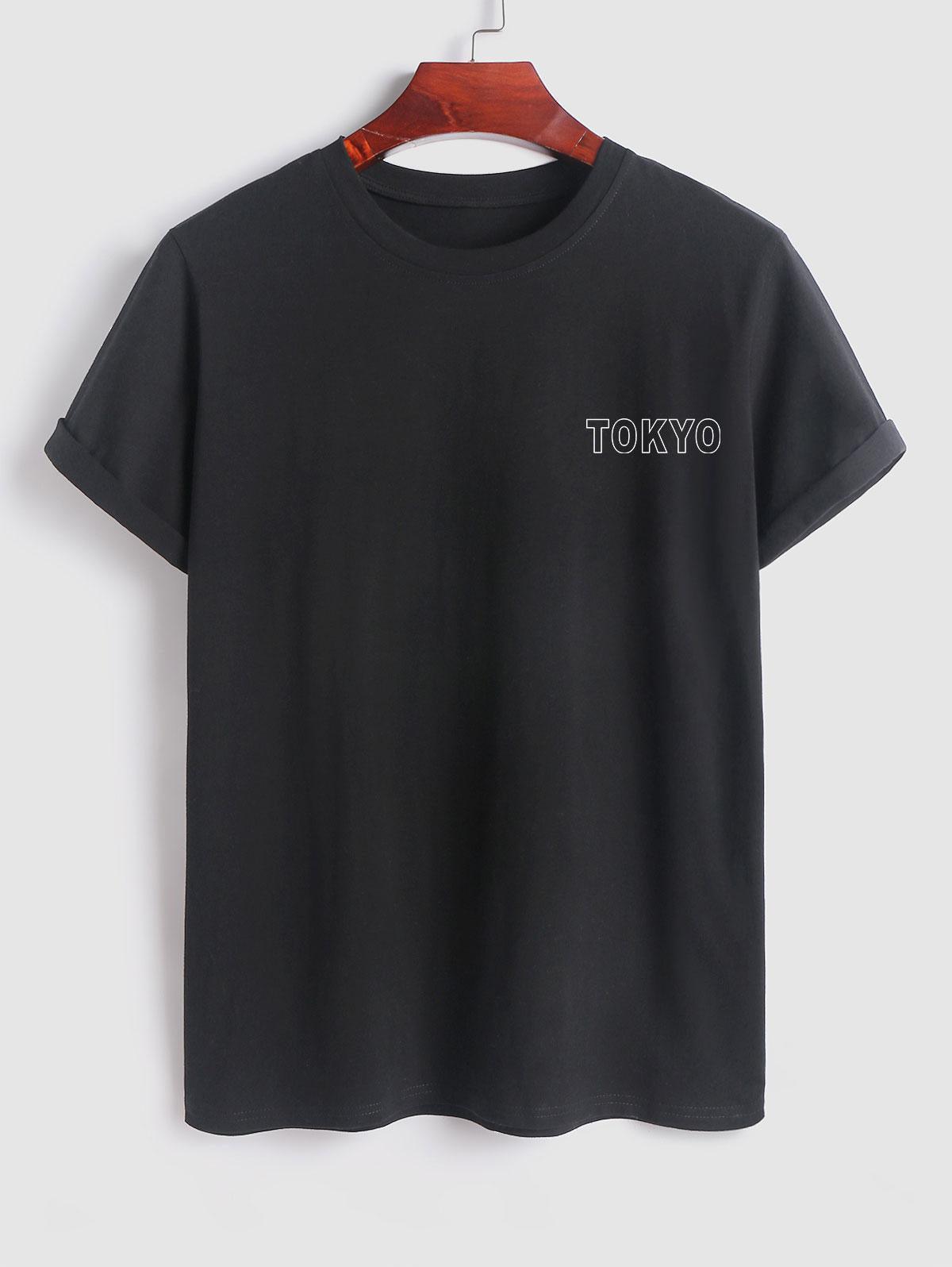 Tokyo City Pattern T Shirt And Short Set-My 3D Hoodie