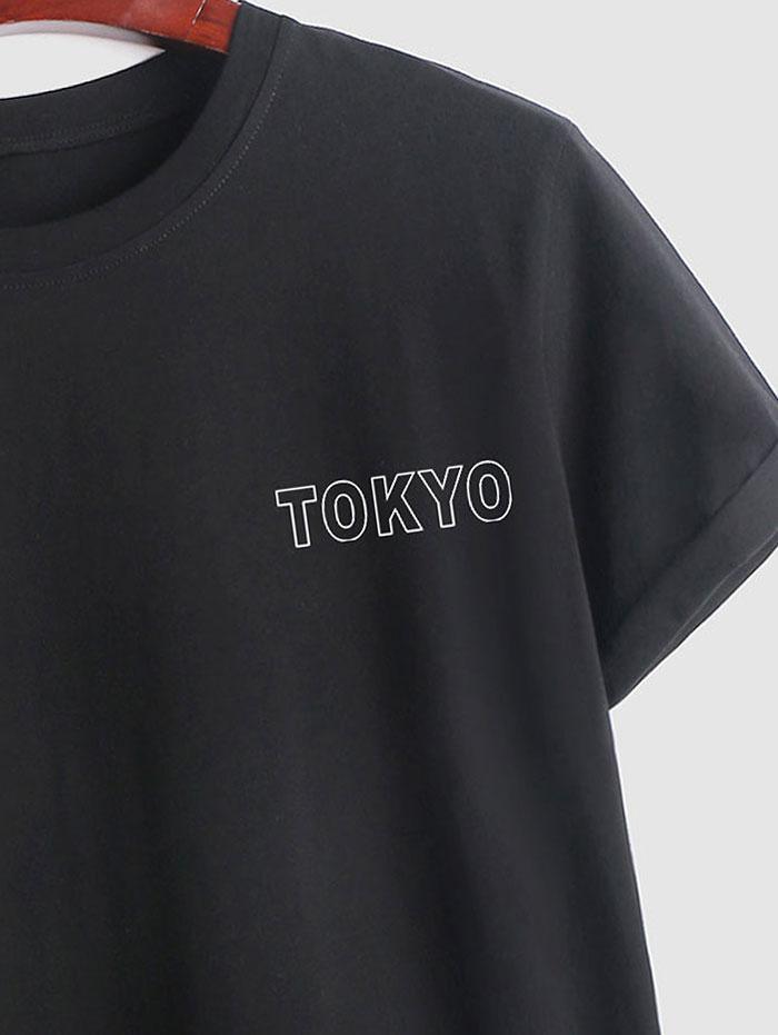 Tokyo City Pattern T Shirt And Short Set-My 3D Hoodie