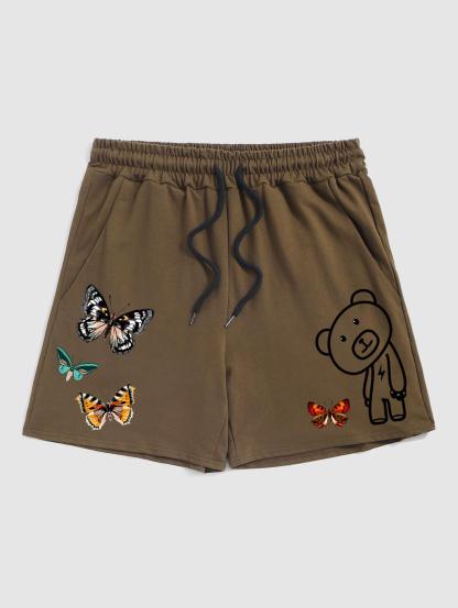 Butterfly Pattern Short Sleeves T Shirt And Shorts Set-My 3D Hoodie