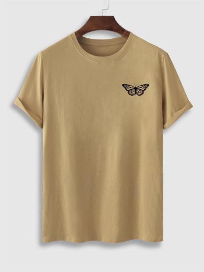 Butterfly Pattern Short Sleeves T Shirt And Shorts Set-My 3D Hoodie