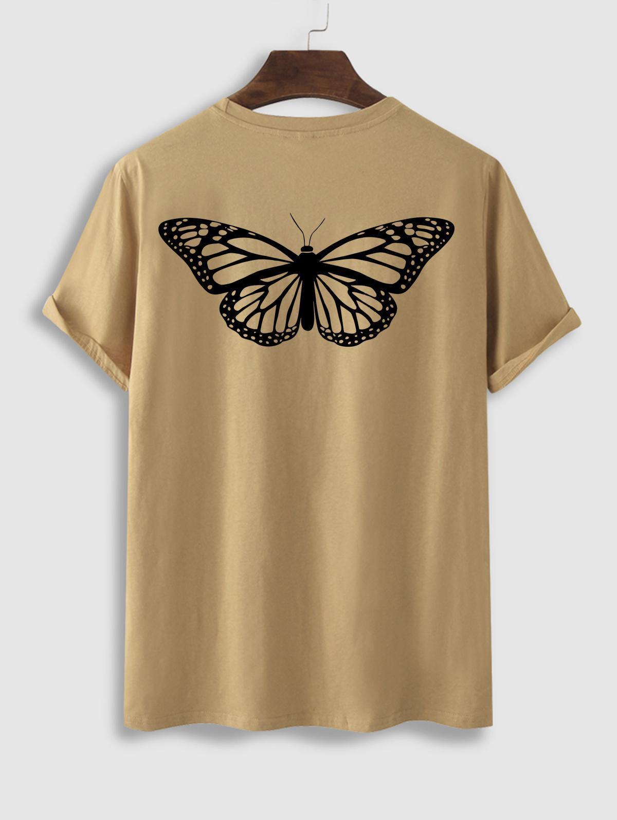 Butterfly Pattern Short Sleeves T Shirt And Shorts Set-My 3D Hoodie