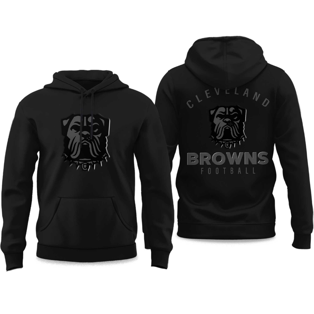 2025 Browns Back In Black Hoodie