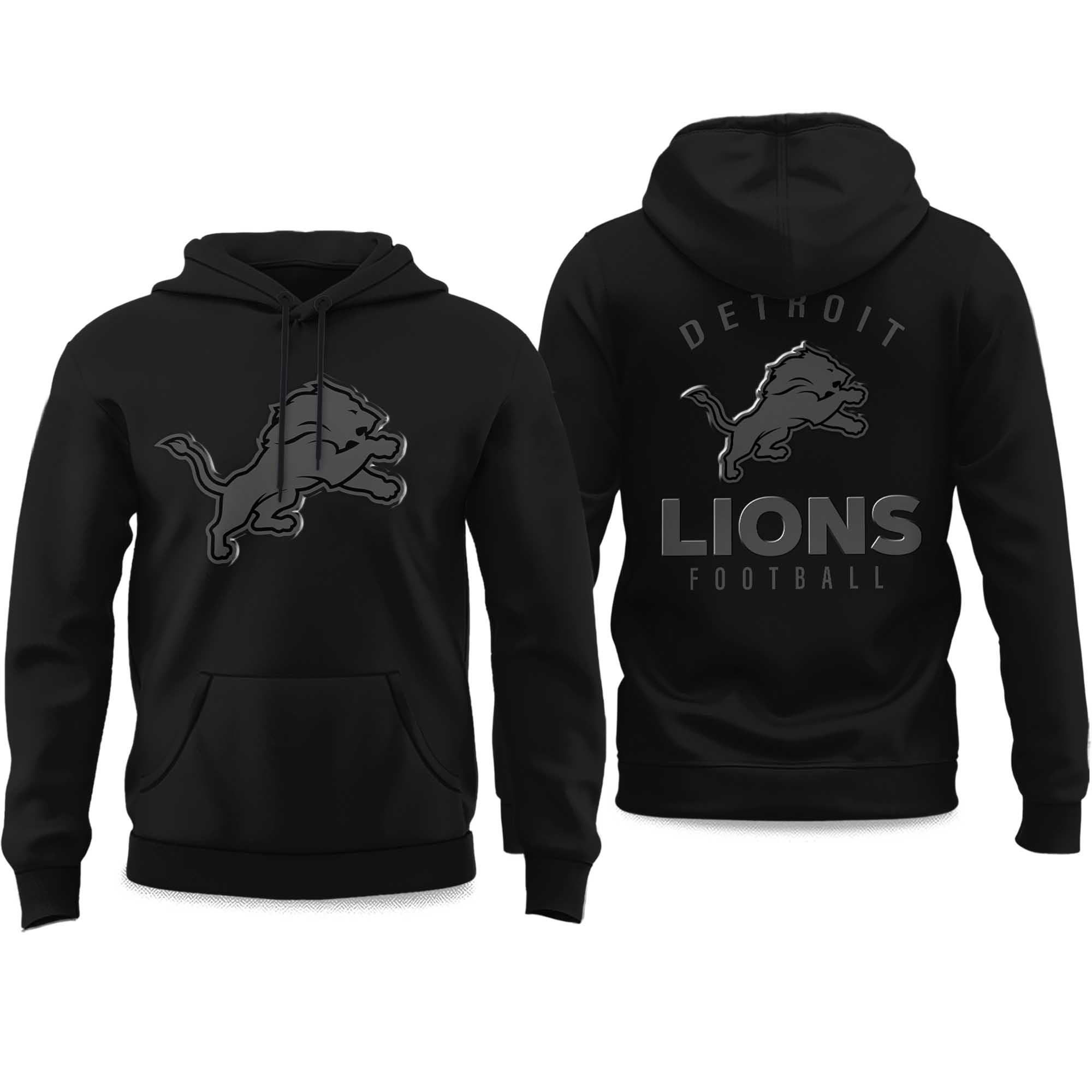 2025 Lions Back In Black Hoodie