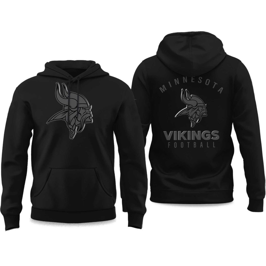 Minnesota Vikings Football Team Themed Pullover Hoodie For Fans