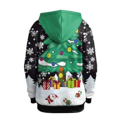 Christmas Snowman Graphic Print Hoodie For Kids