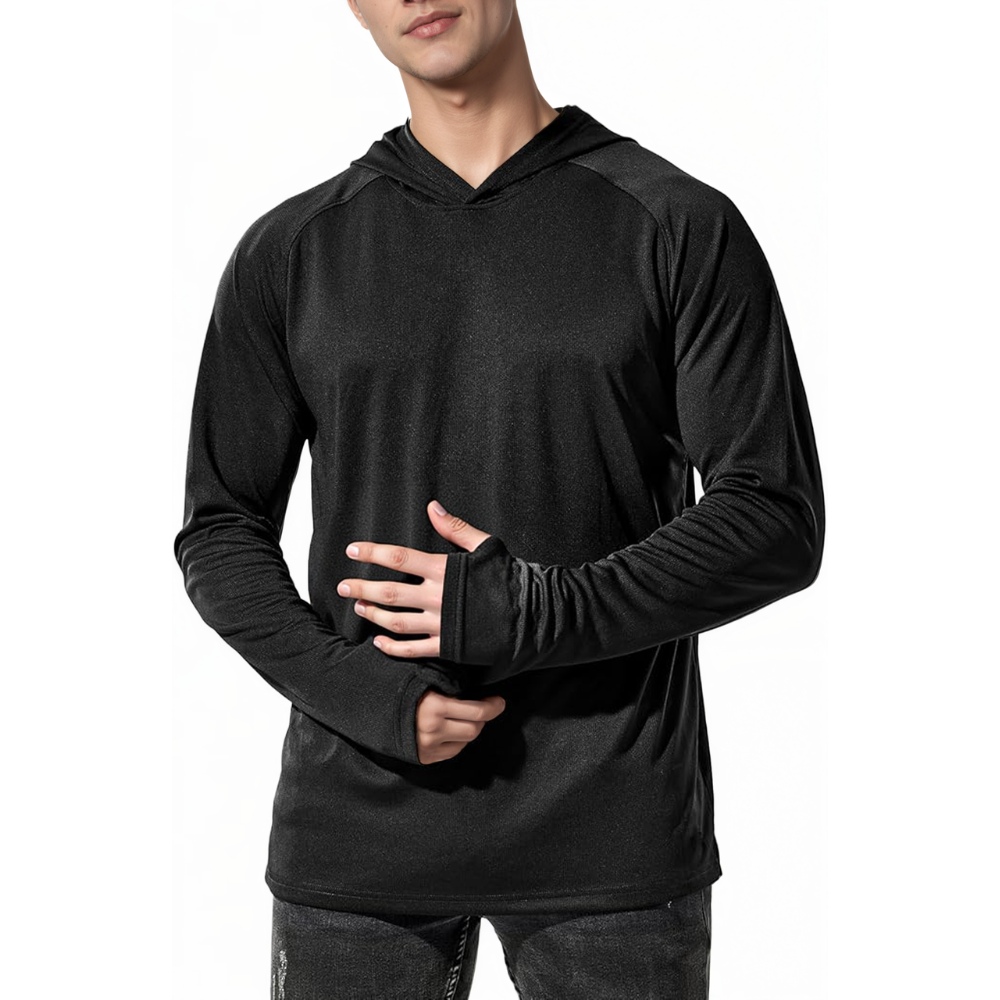 Mens UPF 50 Plus Sun Protection Long Sleeve Hoodie