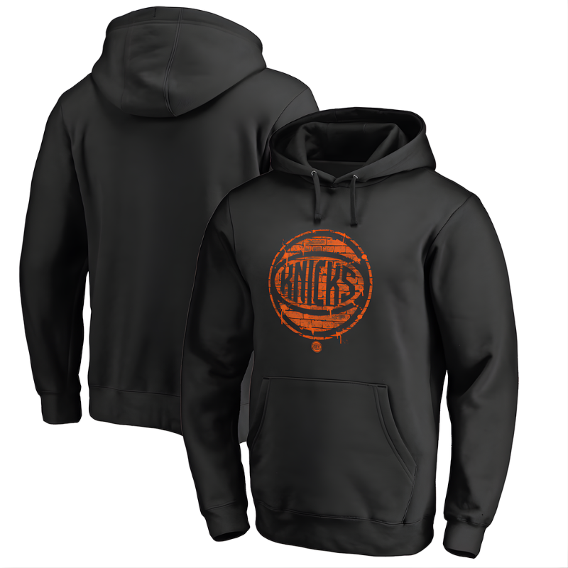 Men Black New York Knicks Street Ball Hometown Collection Pullover Hoodie