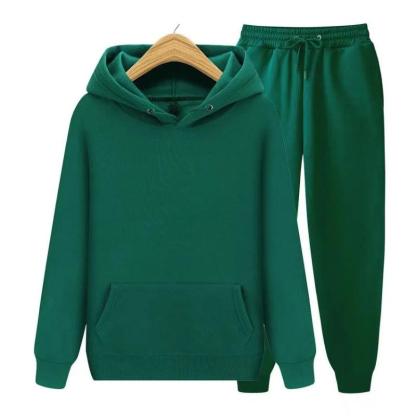 2 Pieces Hooded Tracksuit Sets - My 3D Hoodie