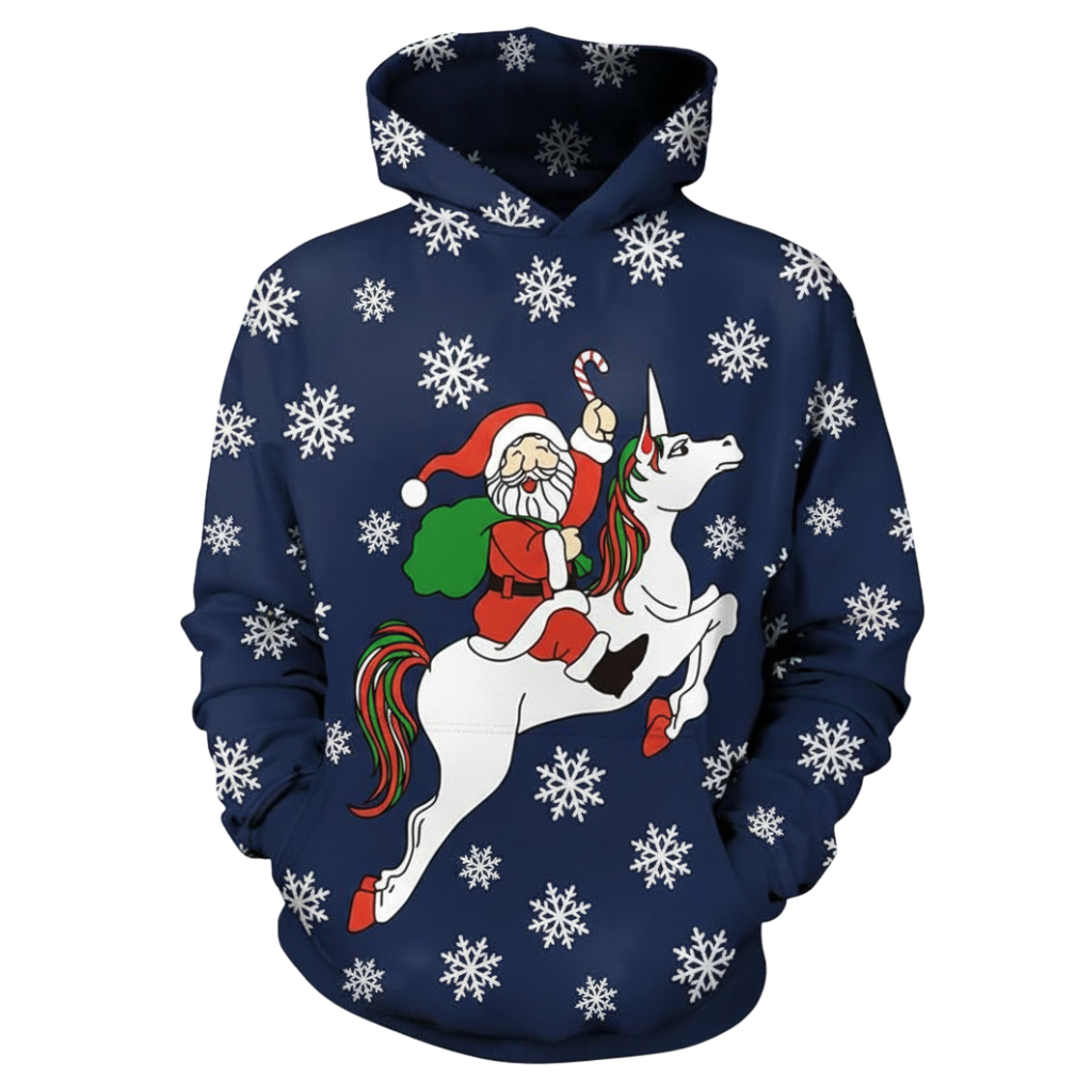 Christmas Snowman Graphic Print Hoodie For Kids