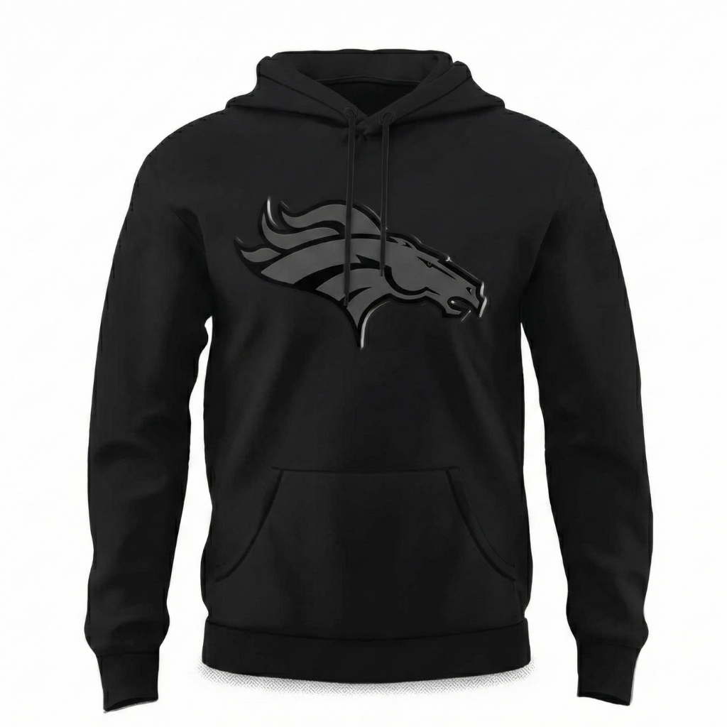2025 Broncos Back In Black Hoodie