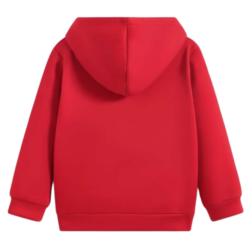 Cartoon Excavator Print Hoodie for Boys