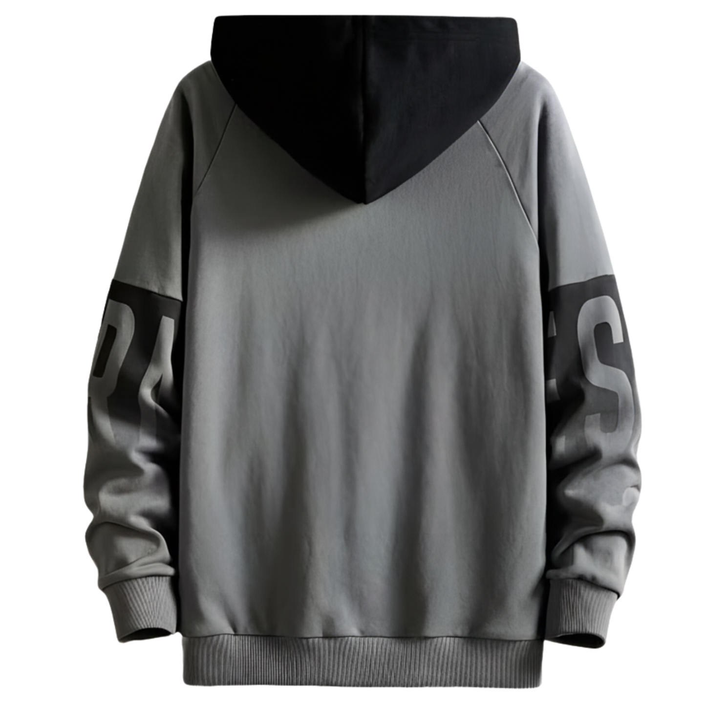 Men Pullover with Adjustable Drawstring Color Block Hoodie