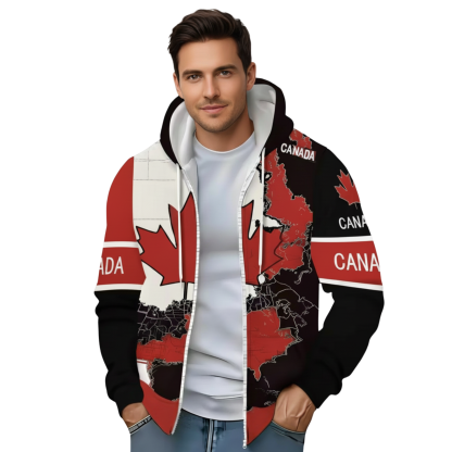 Men Full Zip Hoodie Jacket