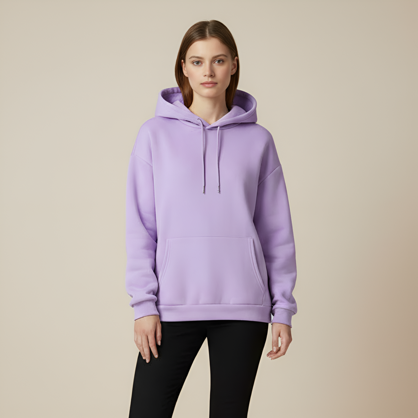 Highland Cow Print Polyester Hoodie Sweatshirt