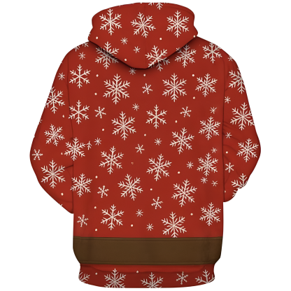 Novelty Long Sleeve Hoodie Funny Fashion Santa Claus Costume Graphic Sweatshirts