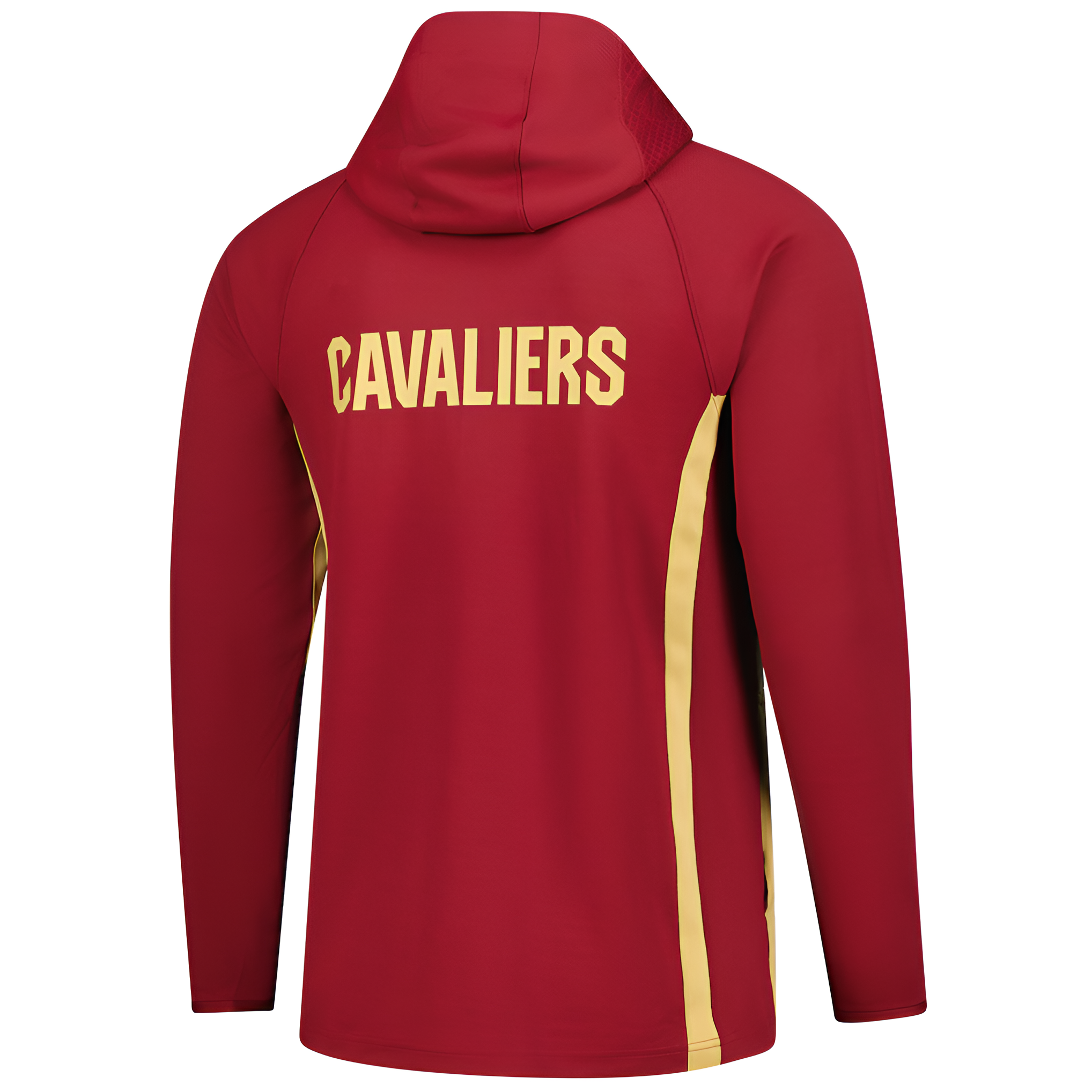 Men's Cleveland Cavaliers Nike Wine Authentic On Court Zone Quarter-Zip Dri-FIT Hoodie Jacket