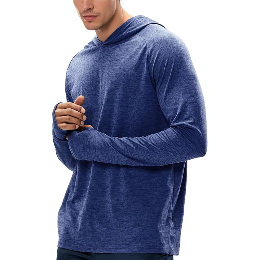 Mens UPF 50 Plus Sun Protection Long Sleeve Hoodie