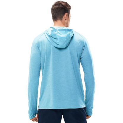 Mens UPF 50 Plus Sun Protection Long Sleeve Hoodie