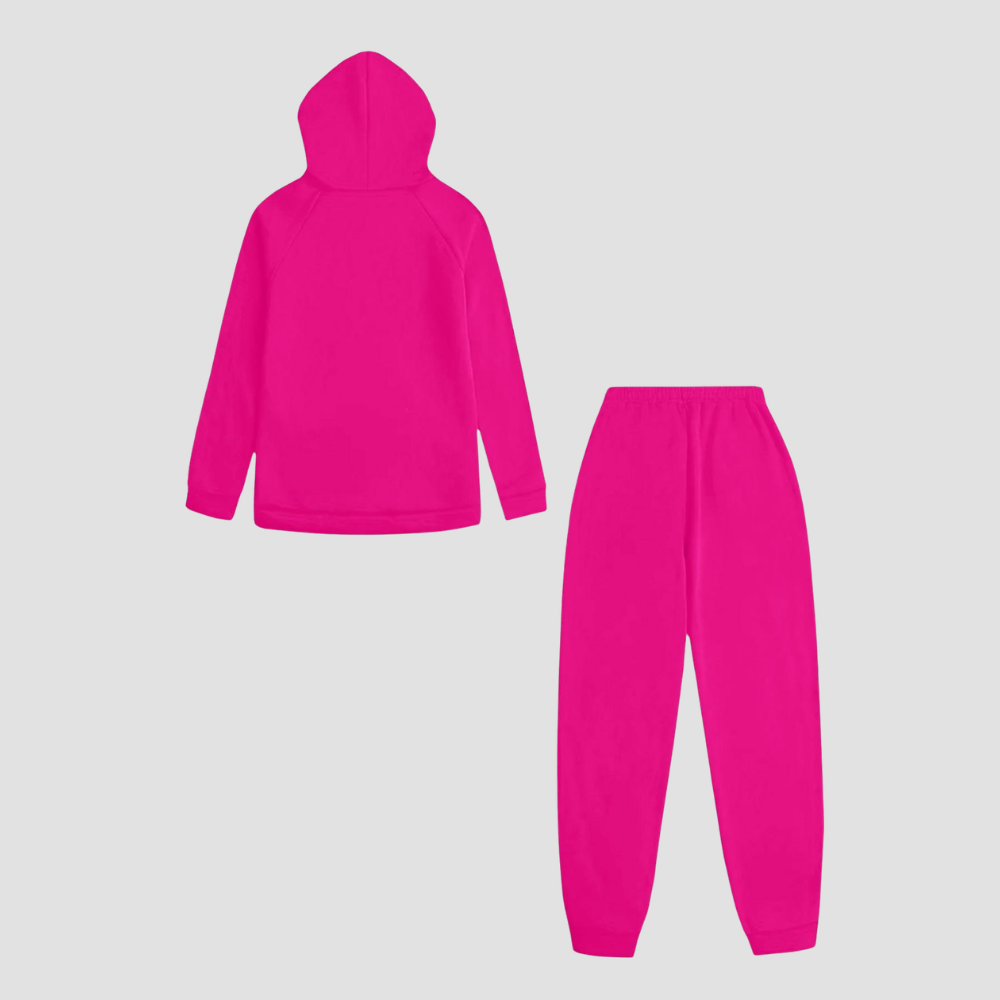 Casual Hoodie And Drawstring Jogger Pants Set With Pulse Line Graphic Print