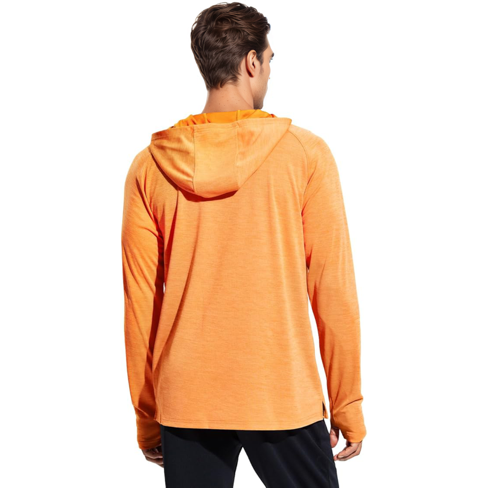 Mens UPF 50 Plus Sun Protection Long Sleeve Hoodie