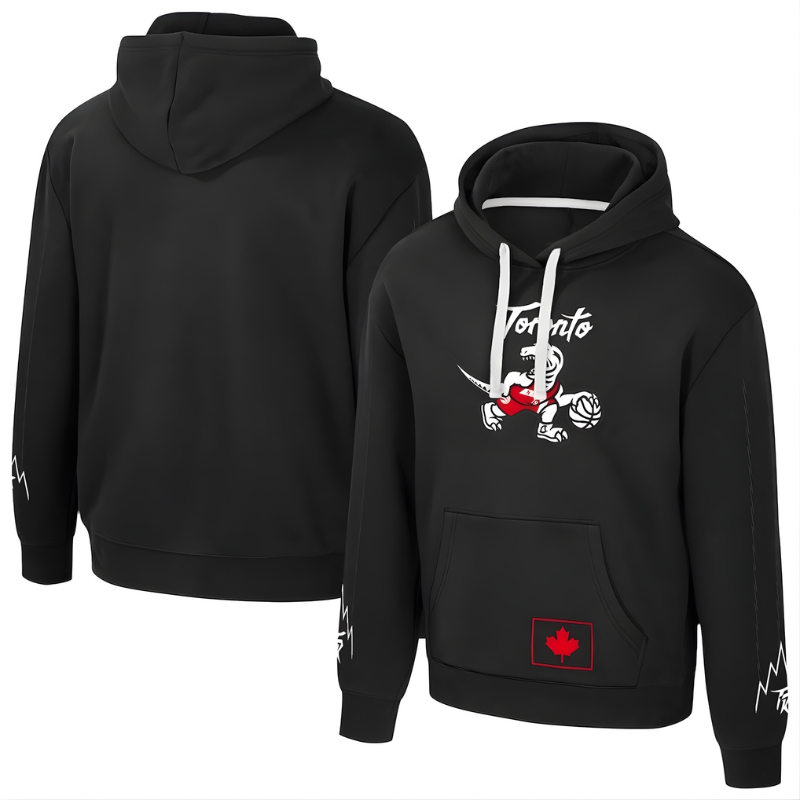 Unisex Stadium Essentials Black Toronto Raptors 2025/26 City Edition City Star Hoodie