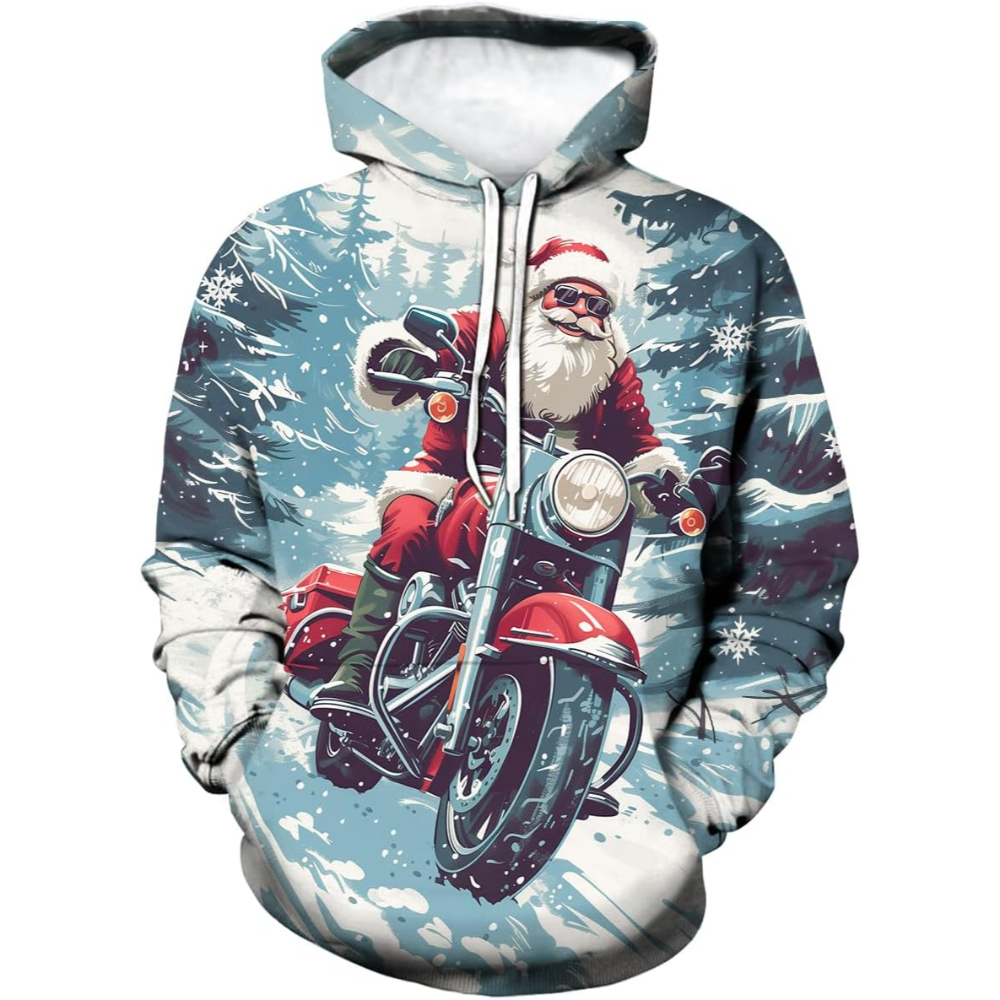 3D Funny Print Christmas Hoodie For Celebrations