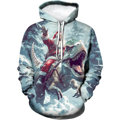 3D Funny Print Christmas Hoodie For Celebrations