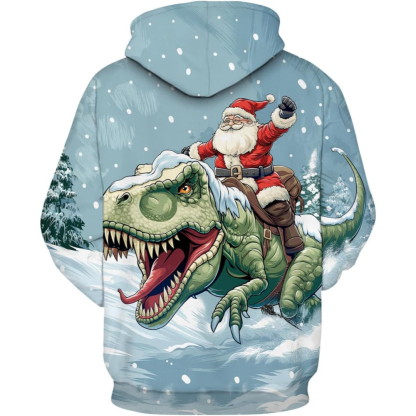 3D Funny Print Christmas Hoodie For Celebrations