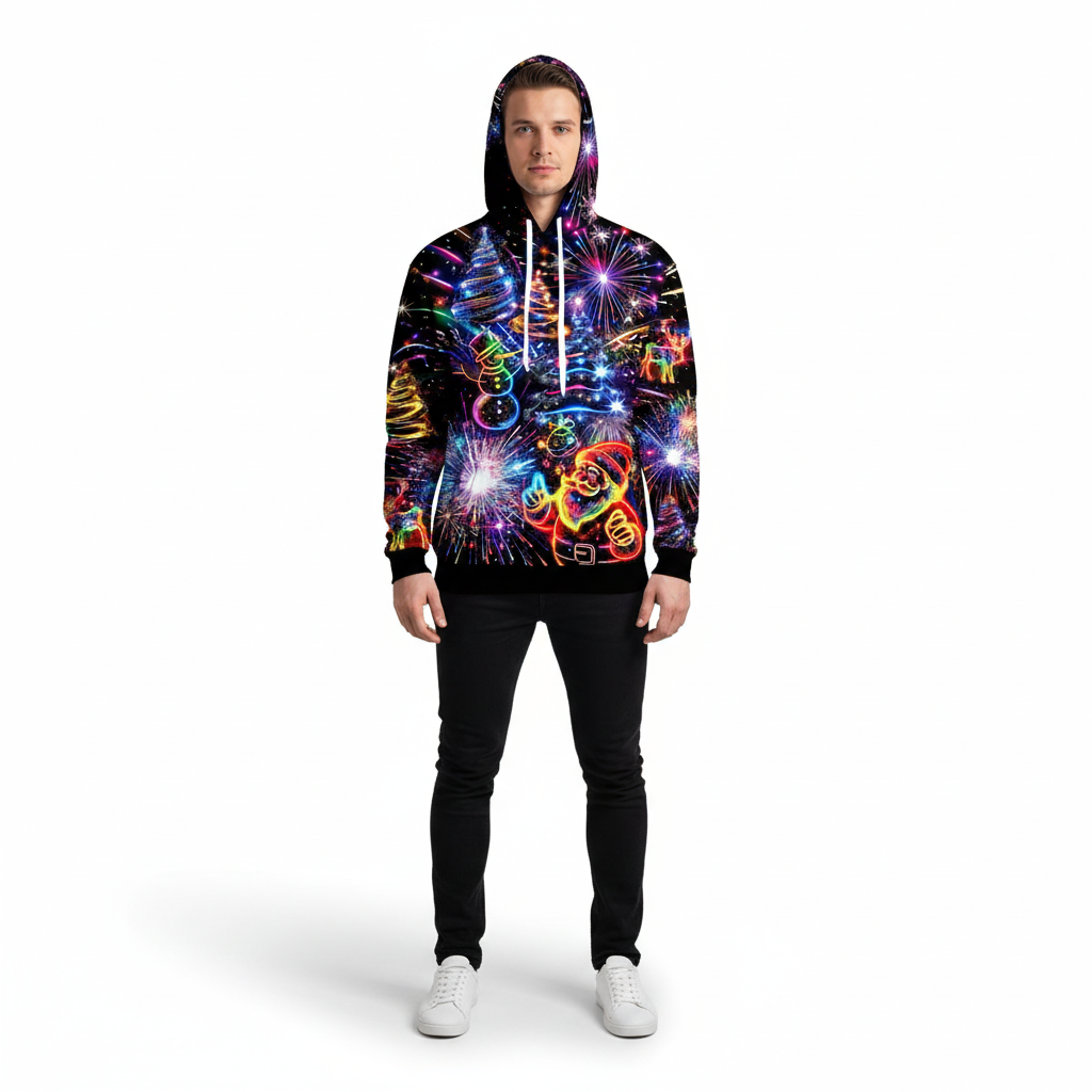 3D Novelty Hoodies Pullover Sweatshirt Graphic Print With Pockets
