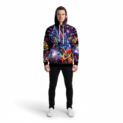 3D Novelty Hoodies Pullover Sweatshirt Graphic Print With Pockets