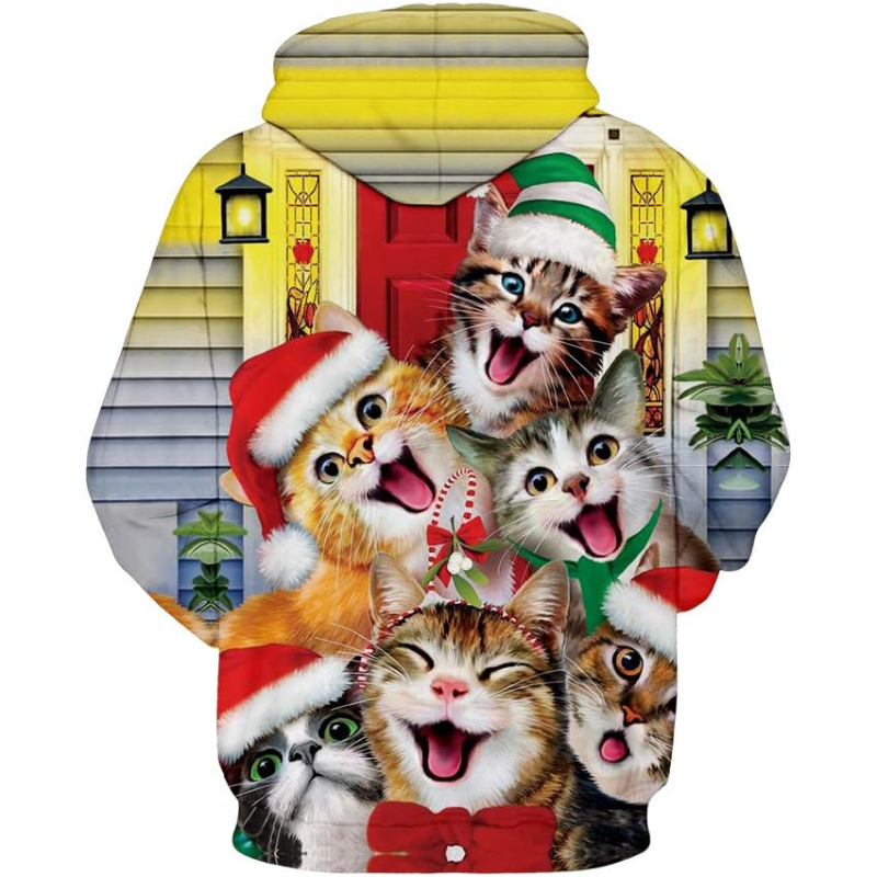 Ugly Christmas 3D Pullover Hoodie 