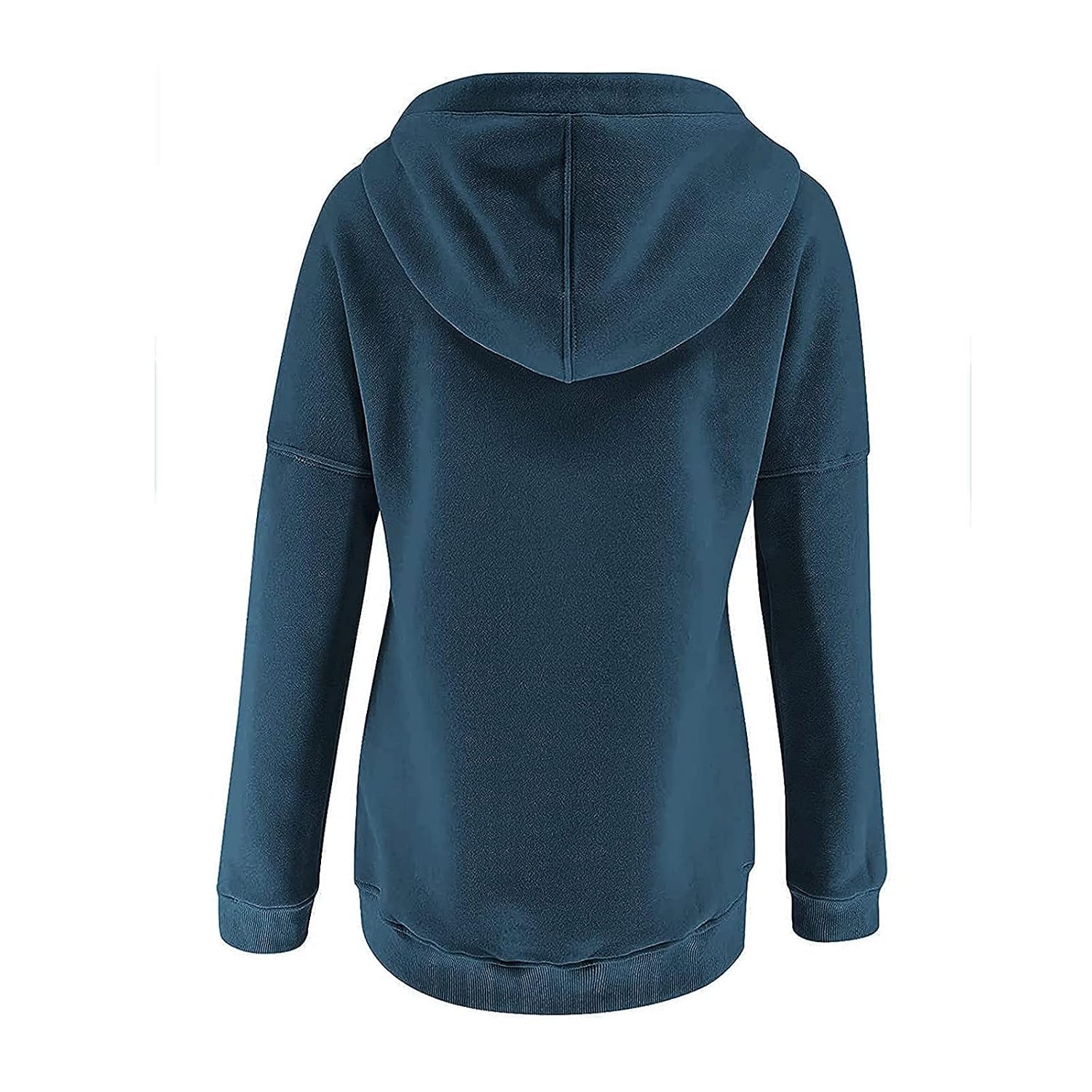 Casual Drawstring Hoodie With Long Sleeves For Women