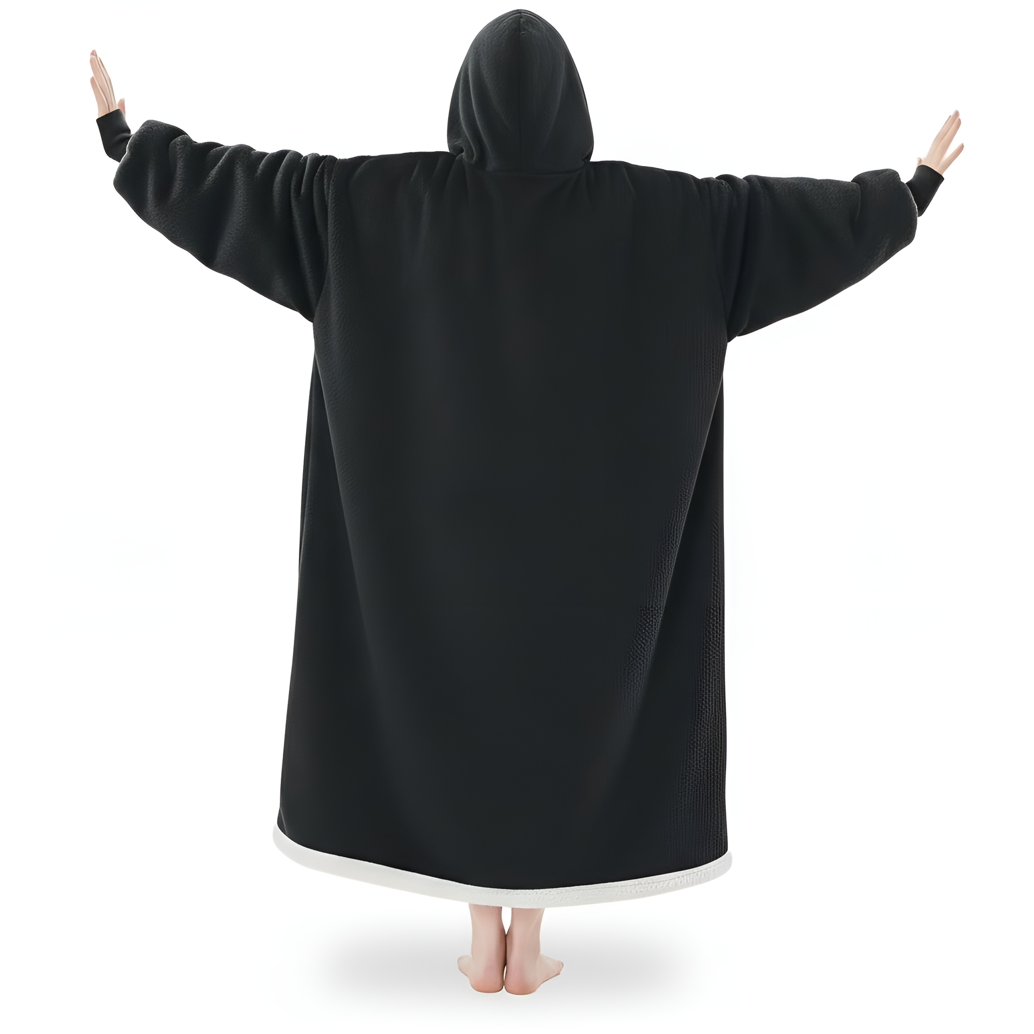 Cozy Oversized Sleep Blanket Hoodie With Built In Mask 