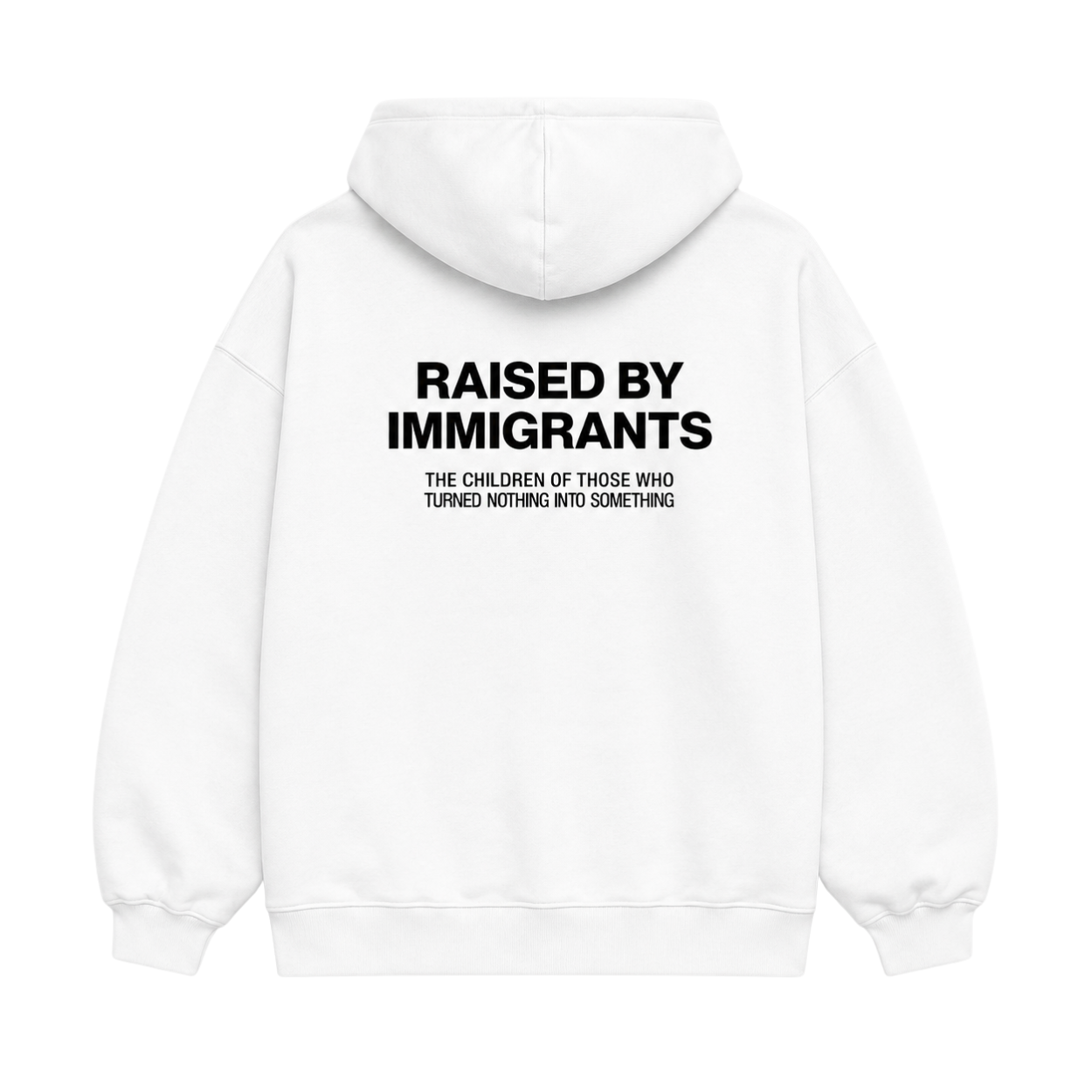 Raised By Immigrants Graphic Printed Hoodie For Women
