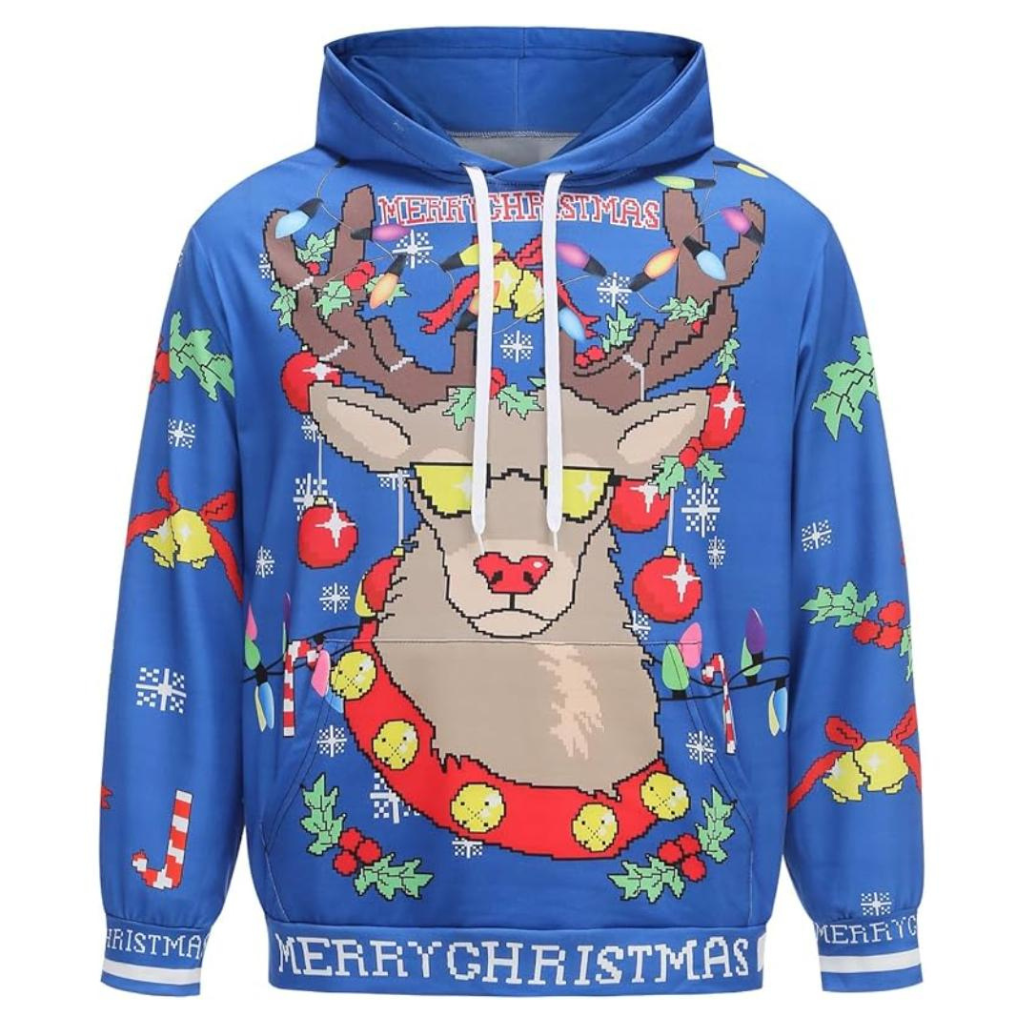 Christmas All Over Print 3D Pullover Hoodie With Pocket