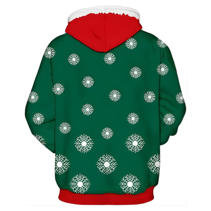 3D Ugly Christmas Graphic Hoodie For Men
