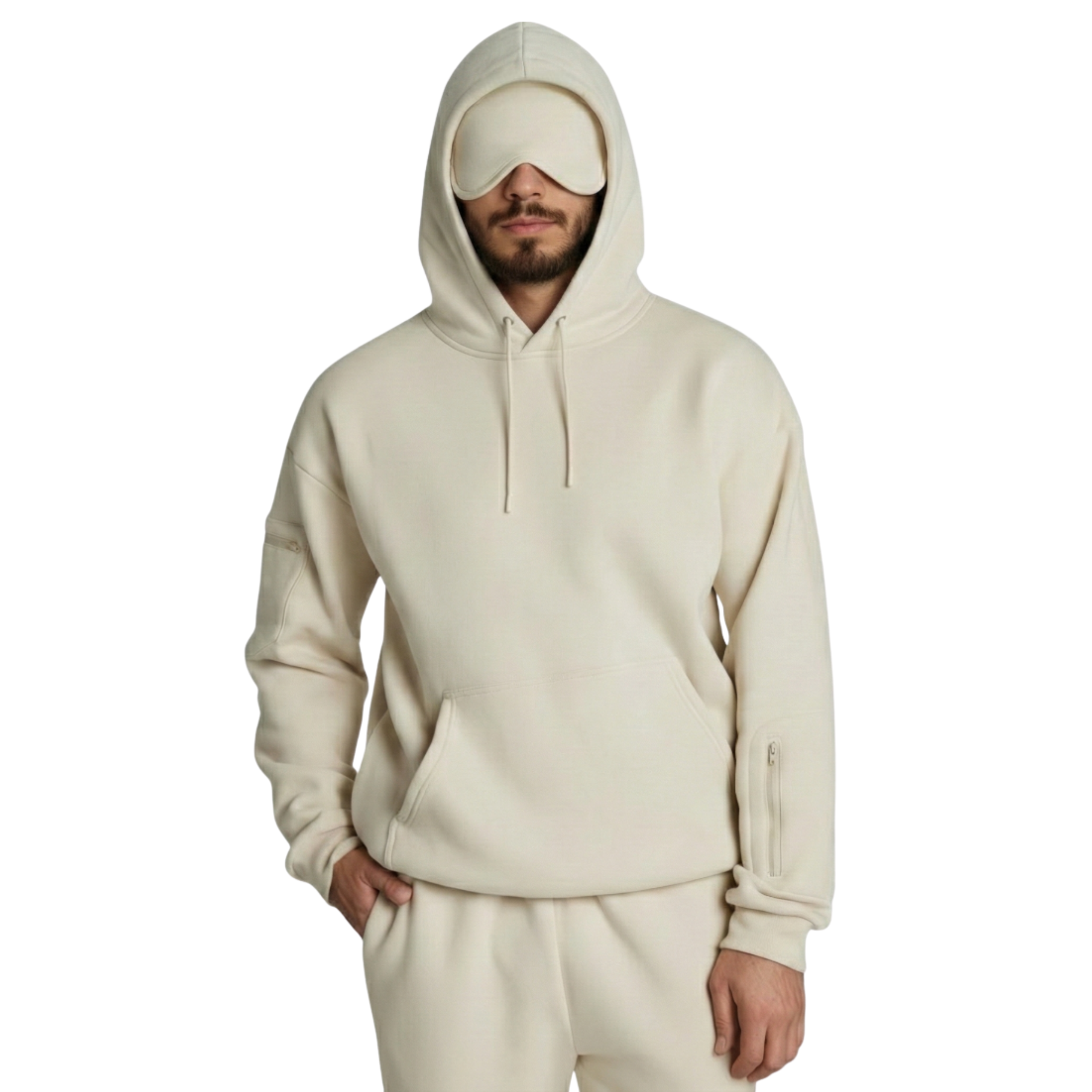 Lightweight Travel Hoodie With Built In Cover Design