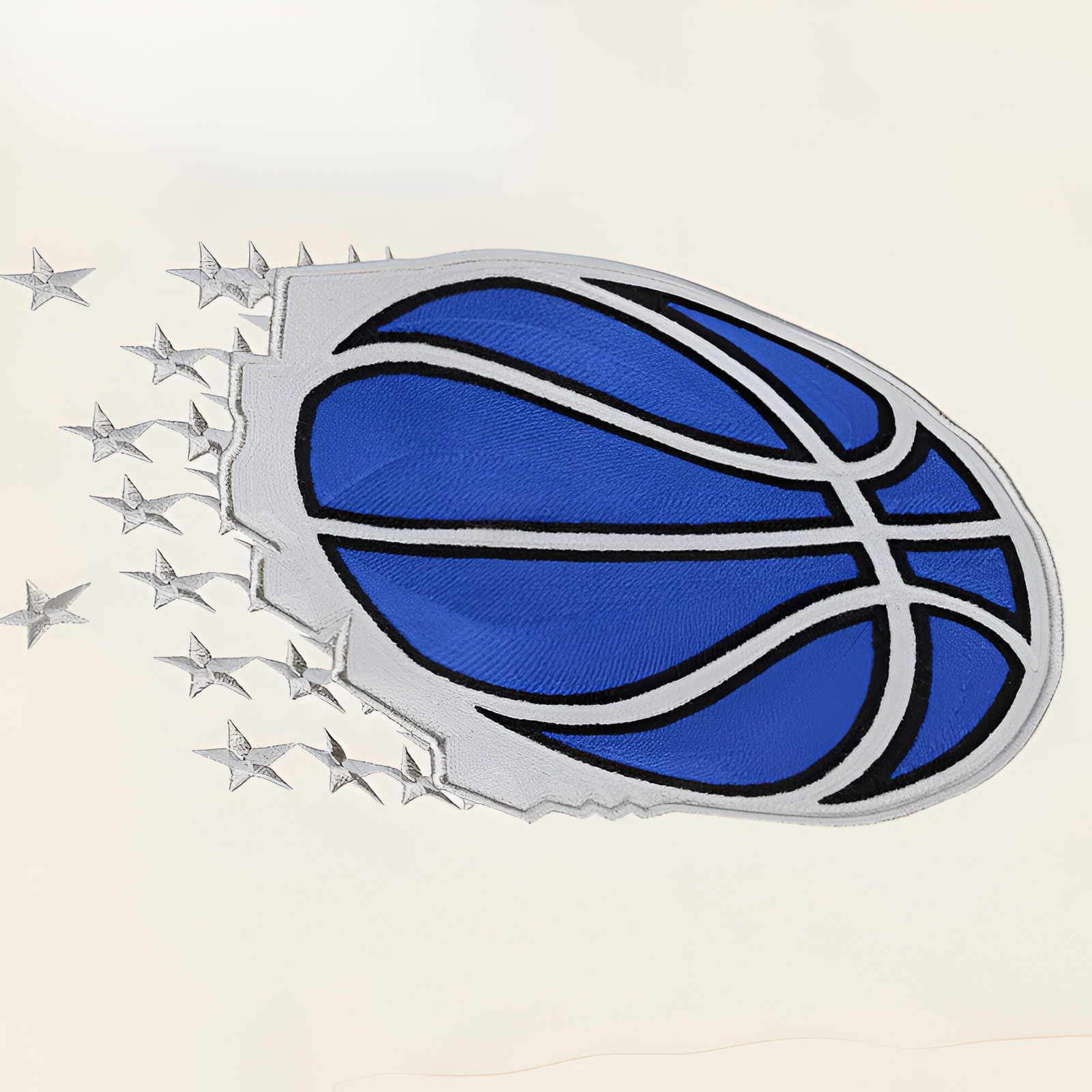 Men's Orlando Magic Mitchell & Ness Cream Hardwood Classics Chainstitch Premium Fleece Hoodie