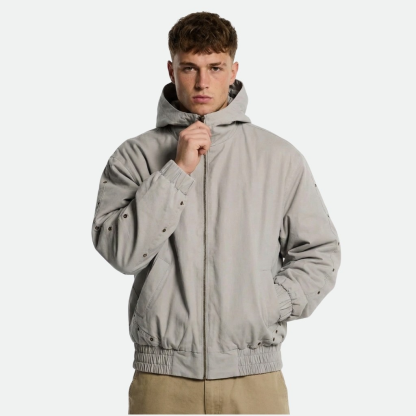 Casual Hooded Jacket With Structured Design
