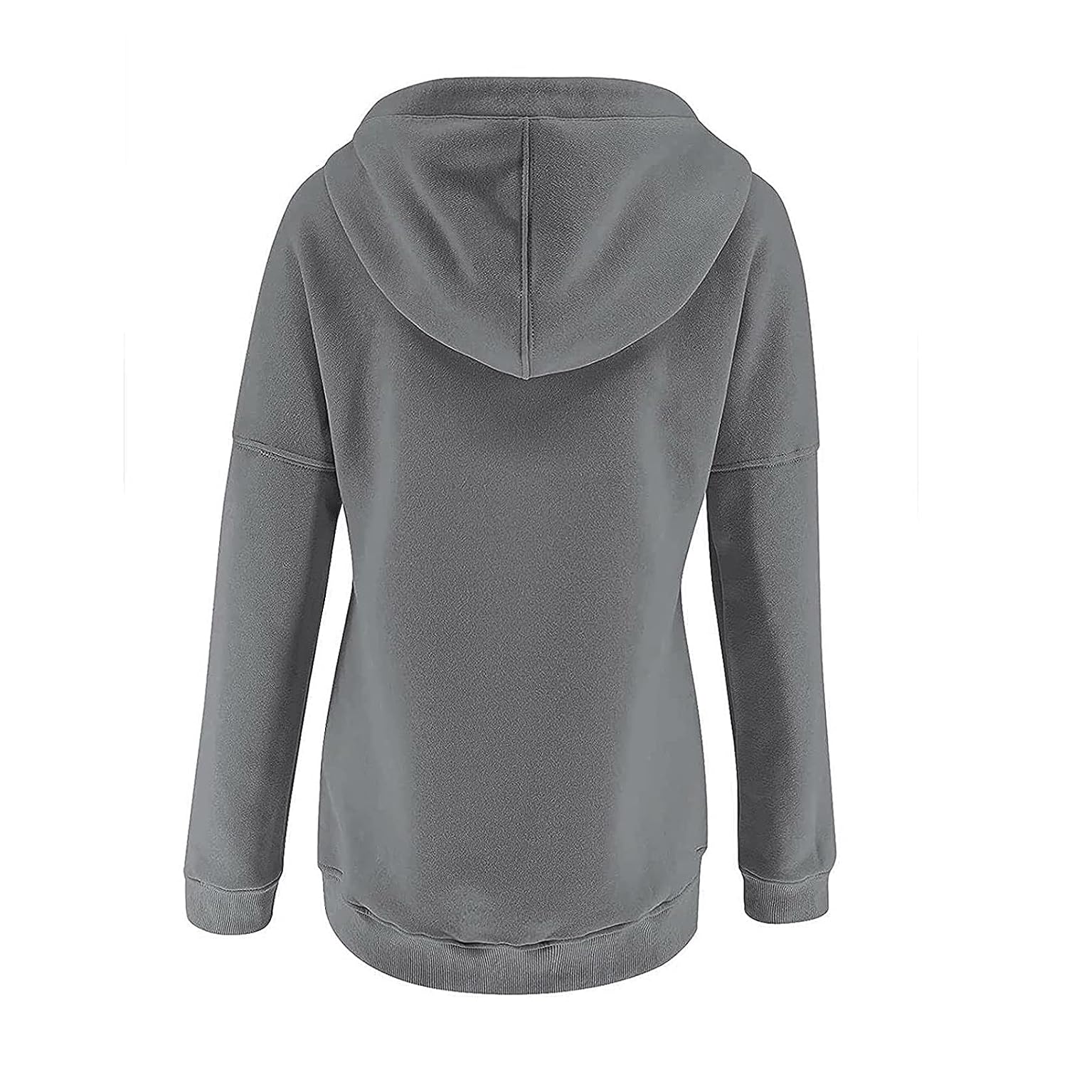 Casual Drawstring Hoodie With Long Sleeves For Women