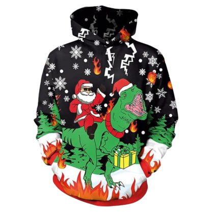 Christmas Snowman Graphic Print Hoodie For Kids