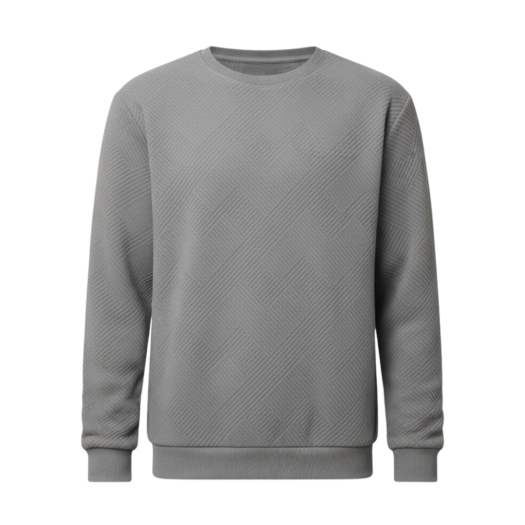 Geometric Pattern Crewneck Men Sweatshirt