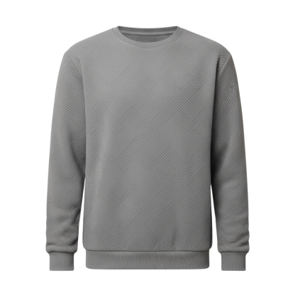 Geometric Pattern Crewneck Men Sweatshirt