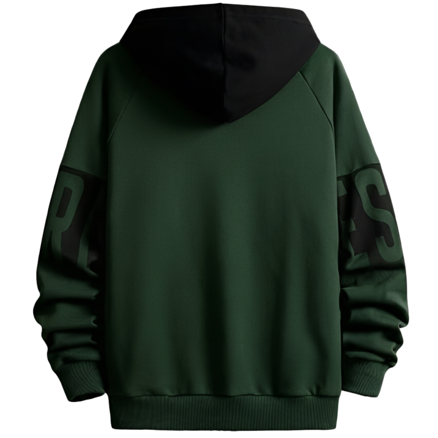 Men Pullover with Adjustable Drawstring Color Block Hoodie